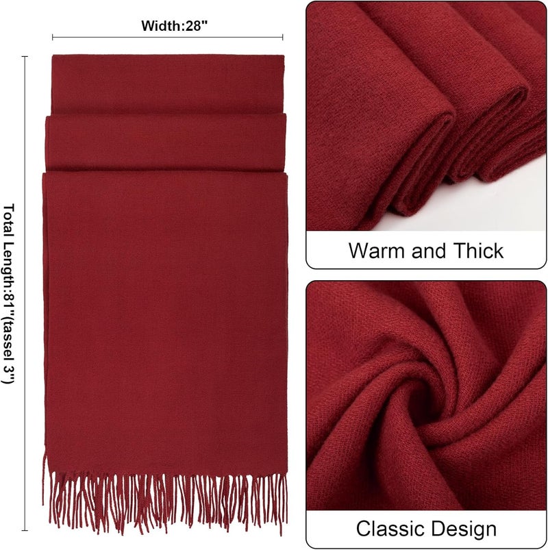 Darller Winter Scarf for Women Pashmina Shawls and Wraps for Evening Dresses Wedding Party Bridesmaid Warm Long Scarves Shawl - Image 2